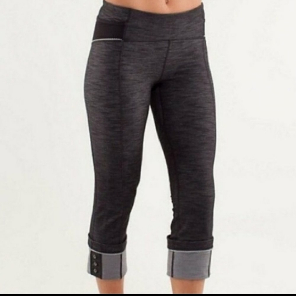 Lululemon Ride On Crop Cuffed Leggings - Rare! Size 4